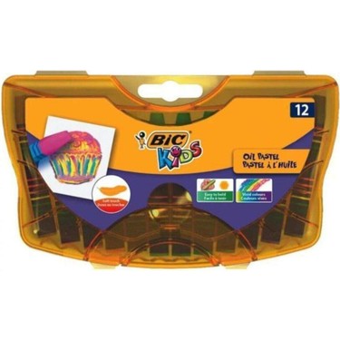BİC KİDS 12 Lİ PLASTİK KUTU YAĞLI PASTEL BOYA