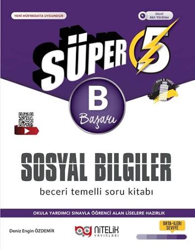 NİTELİK 5.SINIF (B) SÜPER SOSYAL BİLİMLER BECERİ TEMELLİ SORU KİTABI