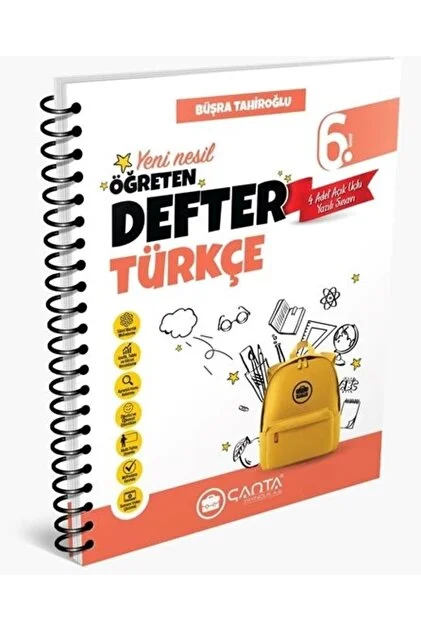 ÇANTA YAYINLARI 6.SINIF TÜRKÇE OKULA YARDIMCI ÖĞRETEN DEFTER