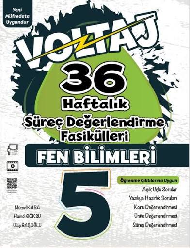 BERKAY YAYINLARI 5.SINIF VOLTAJ FEN 36 HAFTA SÜREÇ DEĞERLENDİRME FASİKÜLÜ