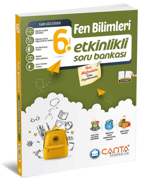 ÇANTA YAYINLARI 6.SINIF FEN BİLİMLERİ SORU BANKASI
