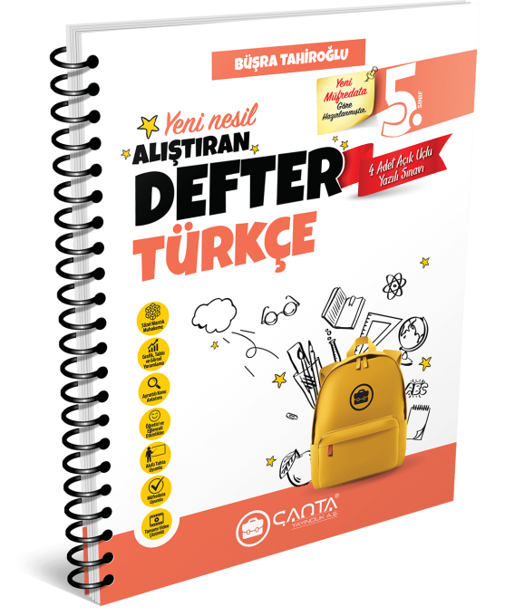 ÇANTA YAYINLARI 5.SINIF TÜRKÇE YENİ NESİL ALIŞTIRAN DEFTER
