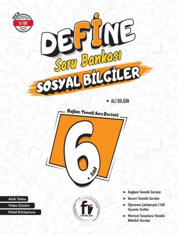 Fİ YAYINLARI 6.SINIF DEFİNE SOSYAL BİLGİLER SORU BANKASI