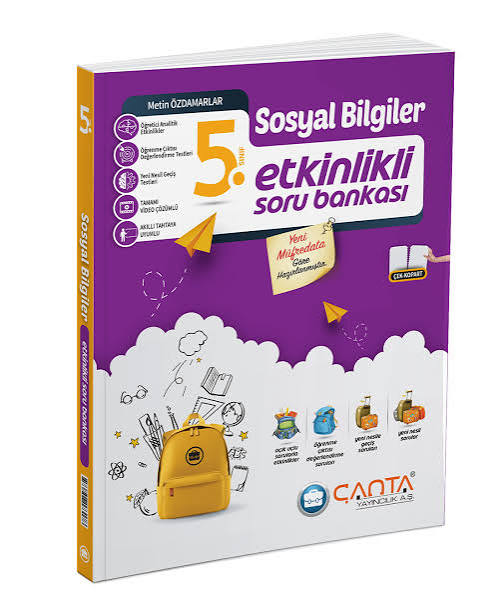 ÇANTA YAYINLARI 5.SINIF SOSYAL BİLGİLER ETKİNLİKLİ KAZANIM SORU BANKASI