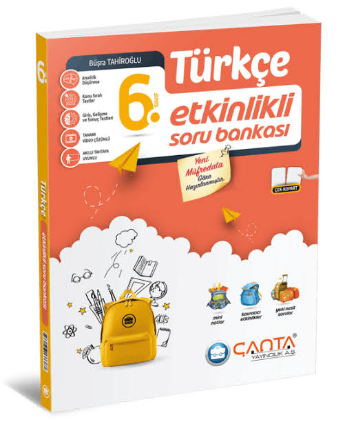 ÇANTA YAYINLARI 6.SINIF TÜRKÇE ETKİNLİKLİ SORU BANKASI