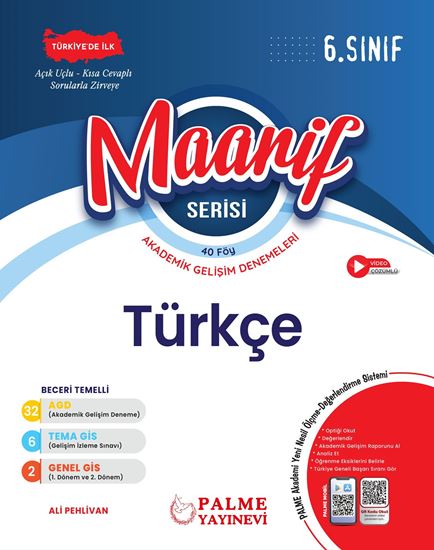 PALME YAYINLARI 6.SINIF MAARİF SERİSİ TÜRKÇE HAFTALIK DENEME