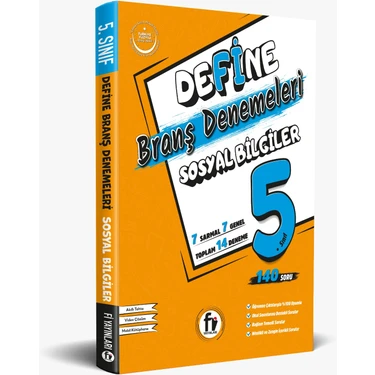 Fİ YAYINLARI 5.SINIF DEFİNE SOSYAL BİLGİLER BRANŞ DENEMESİ