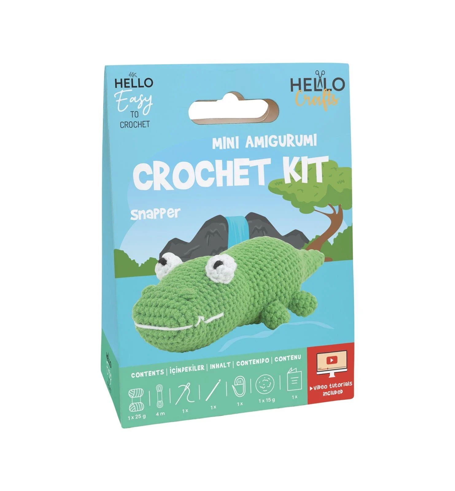 HELLO CRAFTS TIĞ İŞİ MİNİ AMİGURUMİ KİTİ/SNAPPER HC104