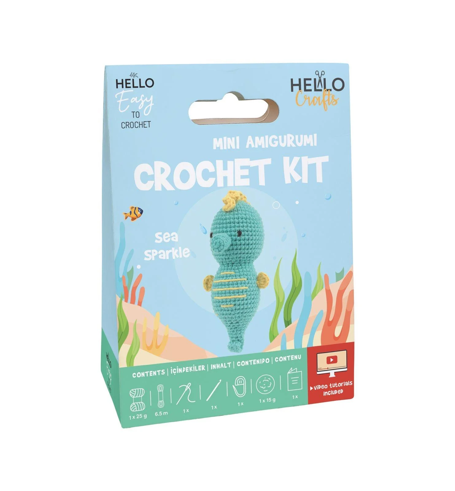HELLO CRAFTS TIĞ İŞİ AMİGURUMİ KİTİ/SEA SPARKLE HC101