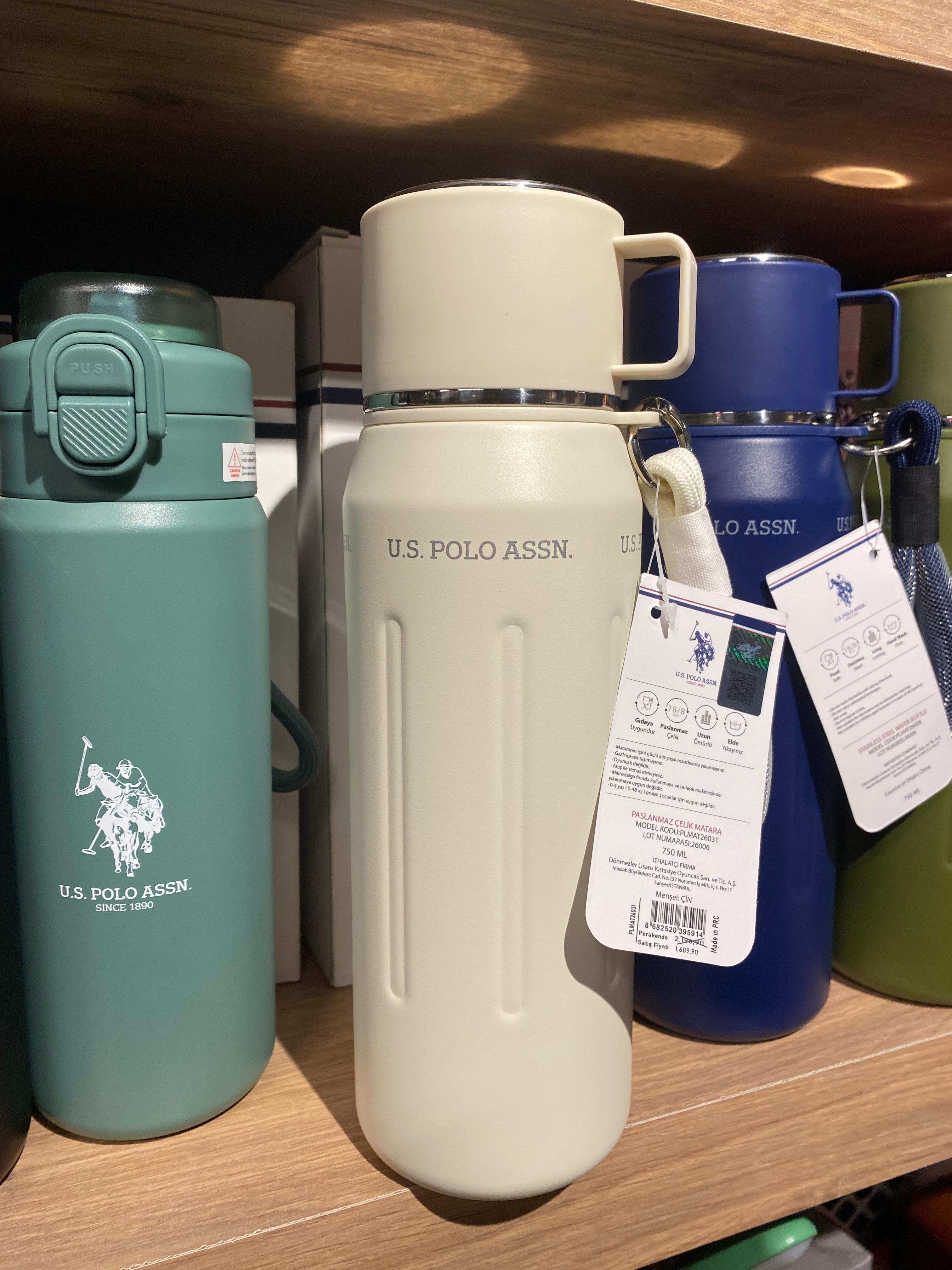 U.S. POLO ASSN. ÇELİK MATARA 750 ML KREM