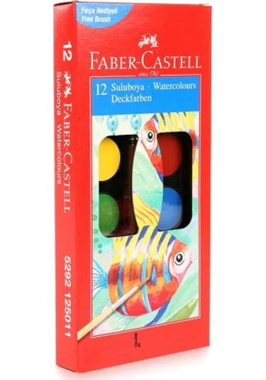 FABER CASTELL 12 Lİ SULU BOYA 24MM
